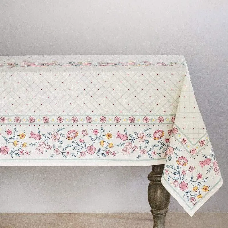 Raindrops And Roses Table Cover - Six Seater media 1