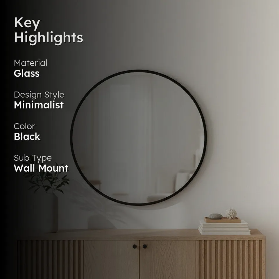Reflectia Wall Mirror - Black media 3