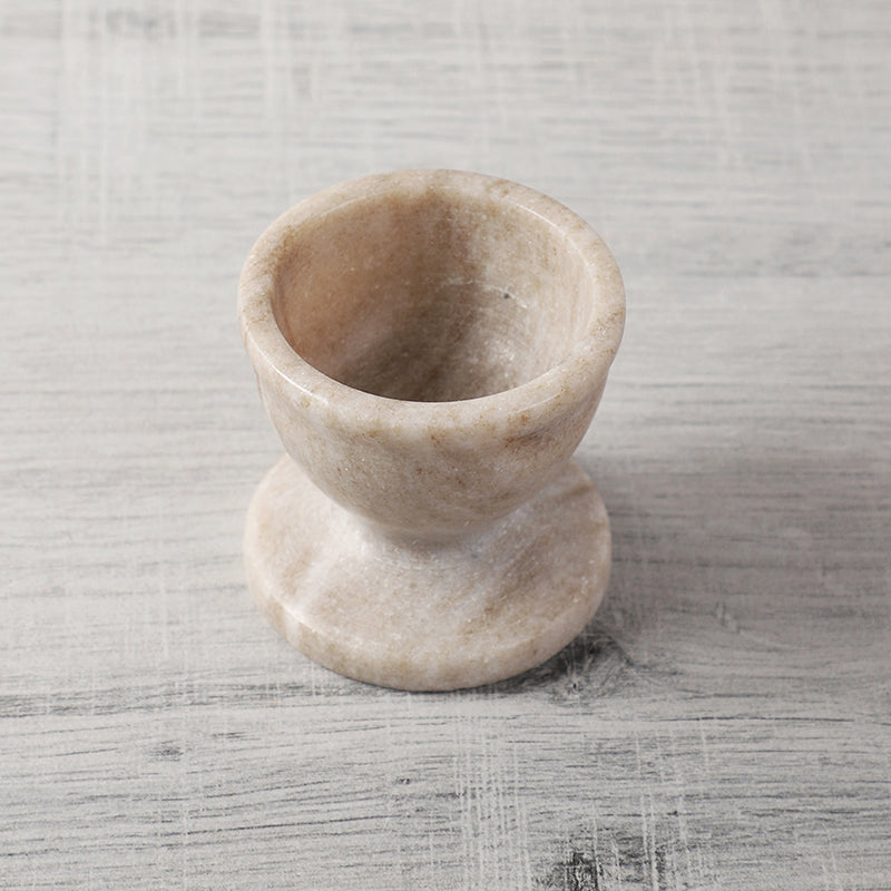 Stone Nest Marble Egg Cup (Beige) - Set Of Two media 7