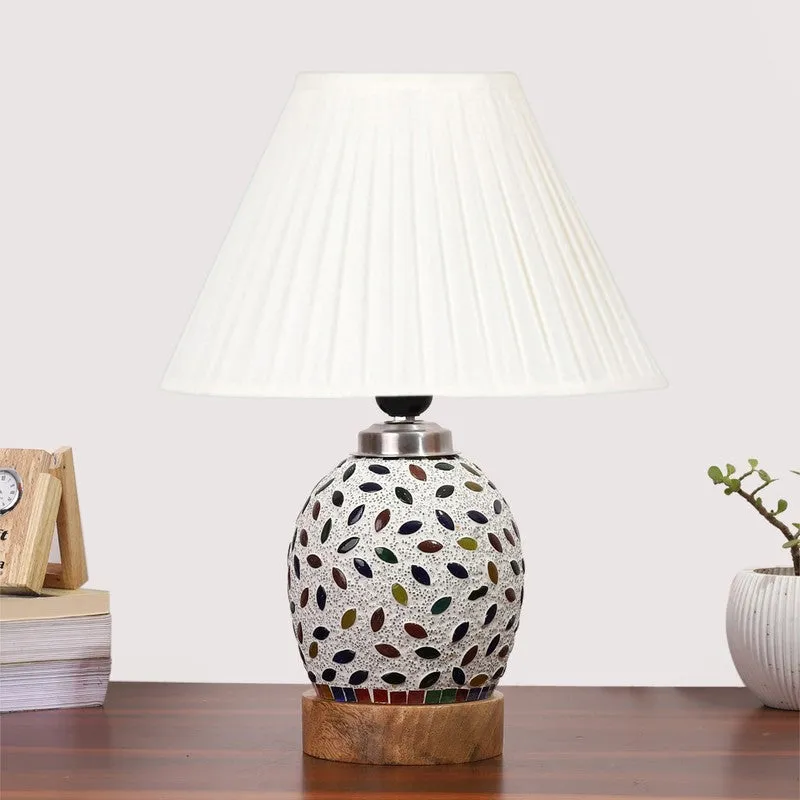Elyra Pleatra Wooden Table Lamp - Multicolor media 4