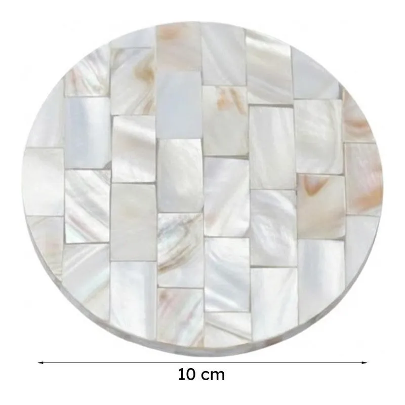 Casper Mother Of Pearl Coaster - Set Of Two media 7