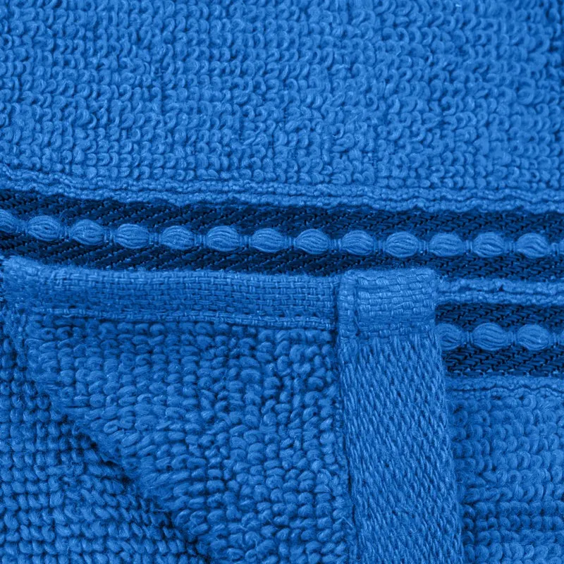 Micro Cotton LuxeDry Solid Face Towel (Blue) - Set Of Four media 6