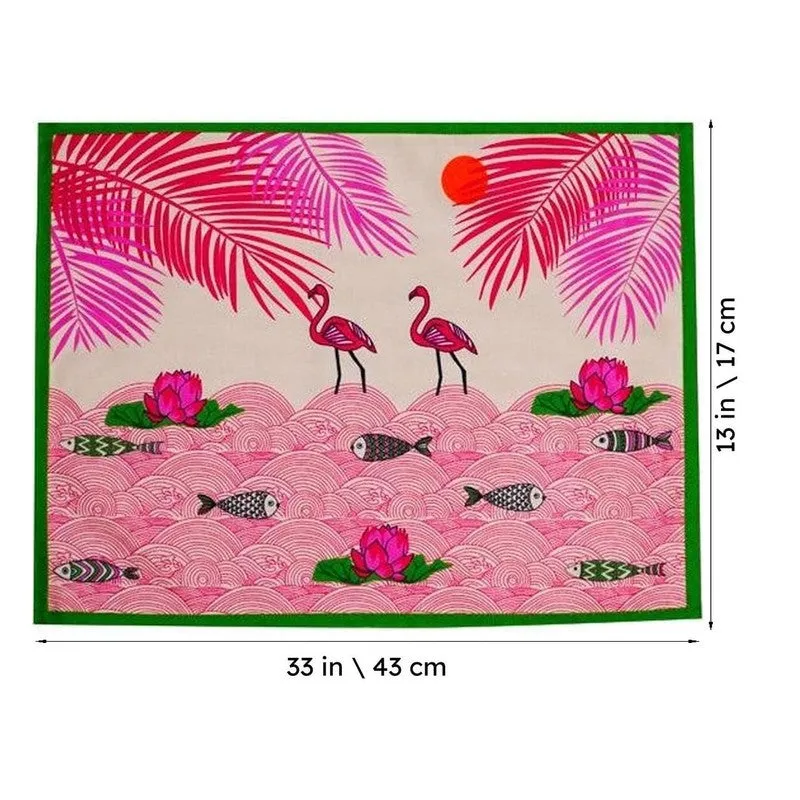 Pink Oasis Table Placemat - Set Of Four media 6