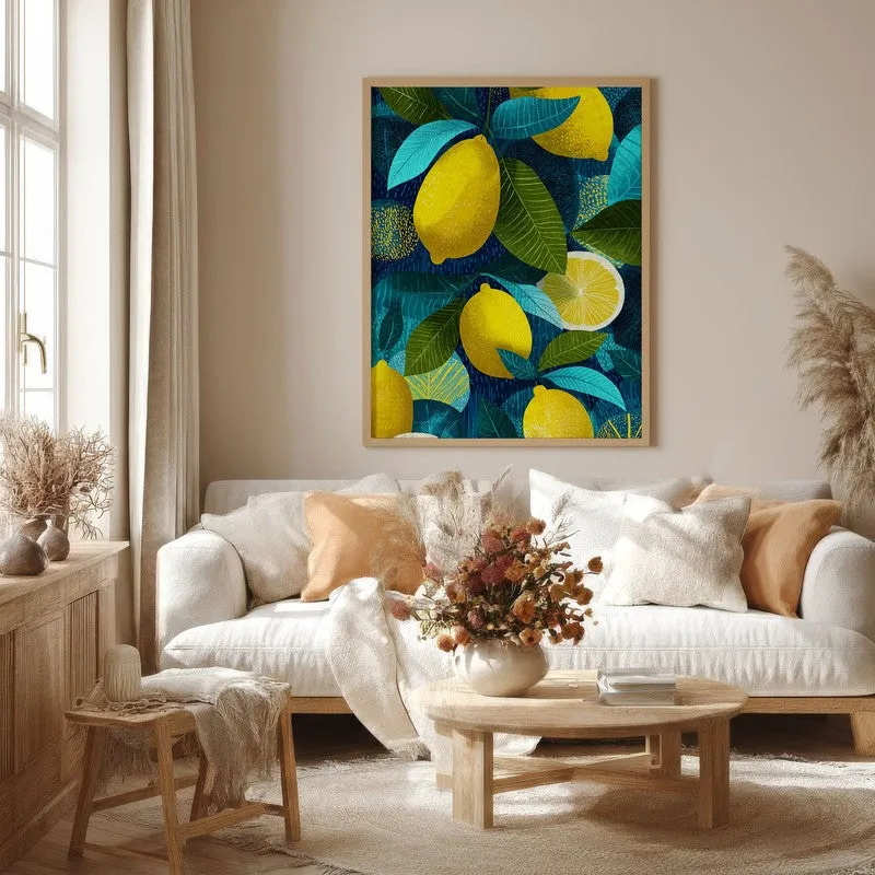 Fresh Picked Canvas Wall Painting - Brown Frame media 4