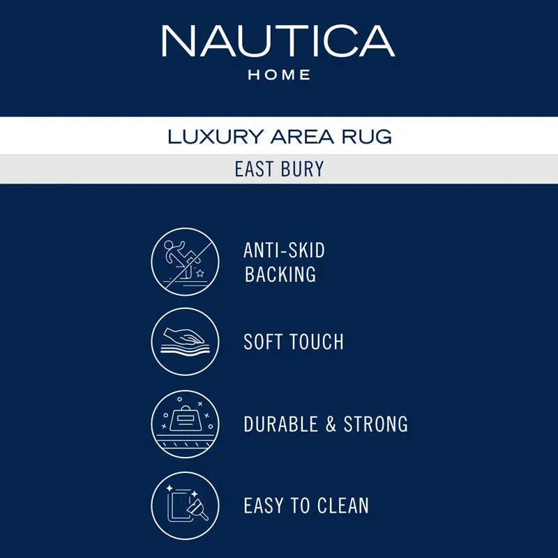 Nautica Eastbury Anti-Slip Area Rug - Steel Grey media 6