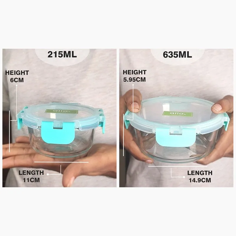 Pakroa Leak Proof Glass Lunch Box - Set Of Four media 11