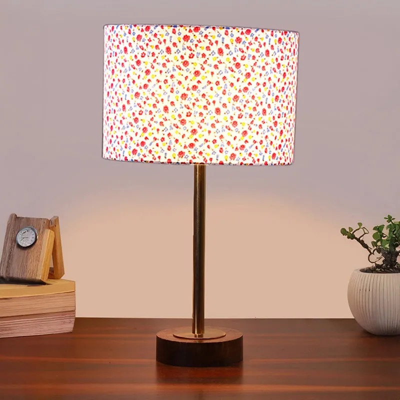 Fleura Rodin Multicolor Wooden Table Lamp media 2
