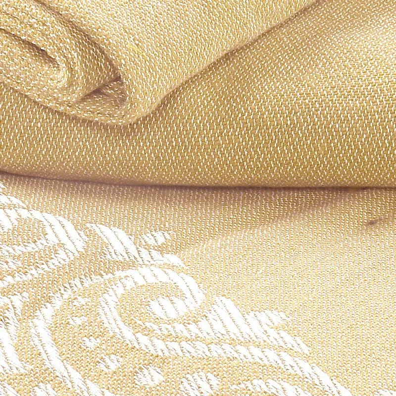 Ethnic Serenity Cotton Bedsheet (Beige) - 220 TC media 6