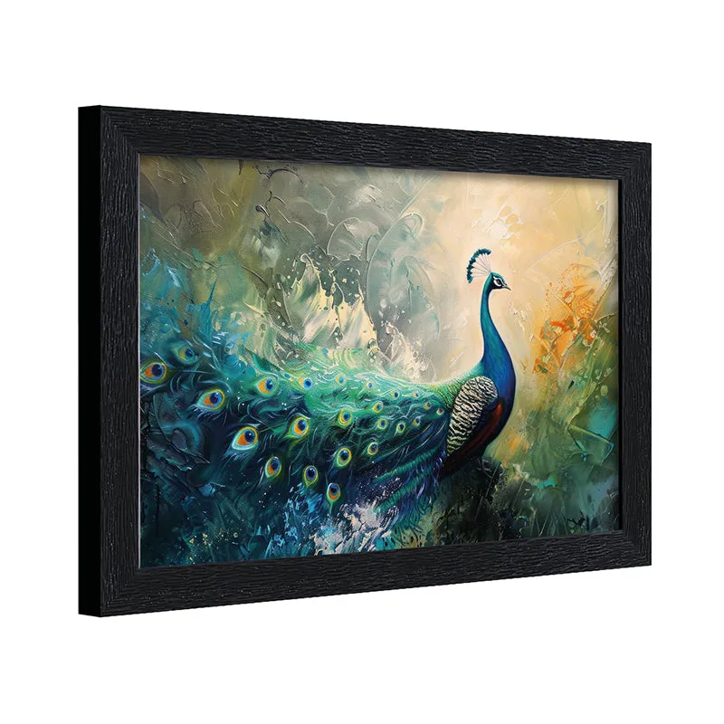 Majesty Of Mayura Wall Painting media 6