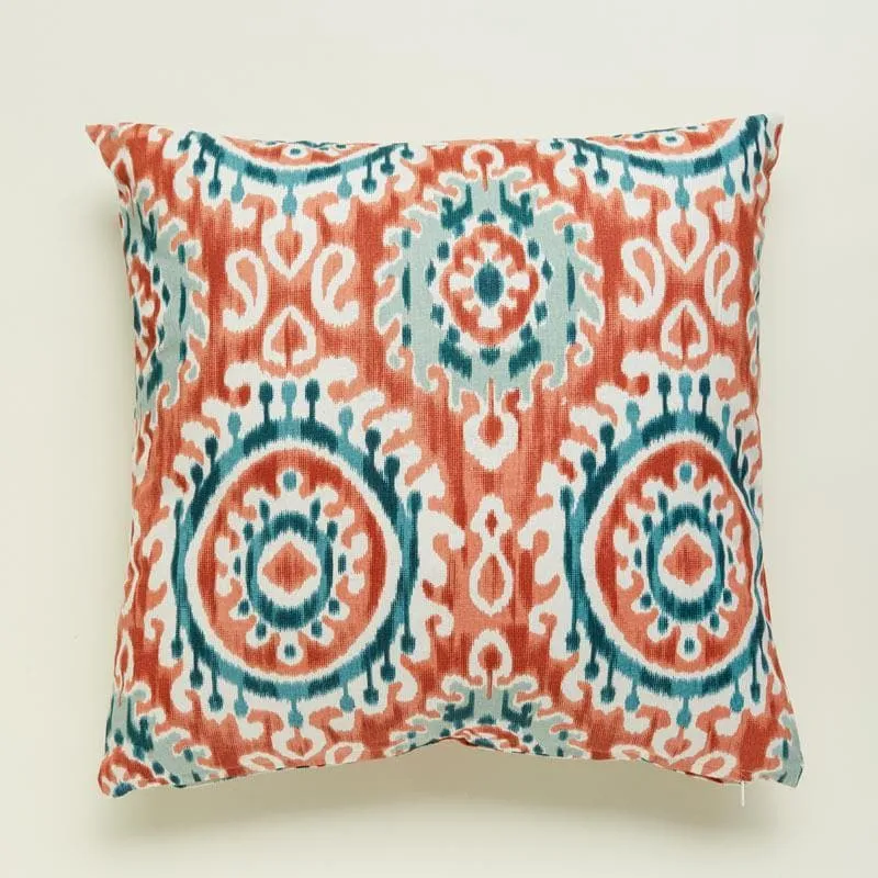 Mriksha Cushion Cover (Peach) - Set Of Two media 3