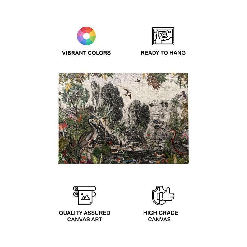 Jungle Tropical Forest Canvas Painting - Gallery Wrap media 4