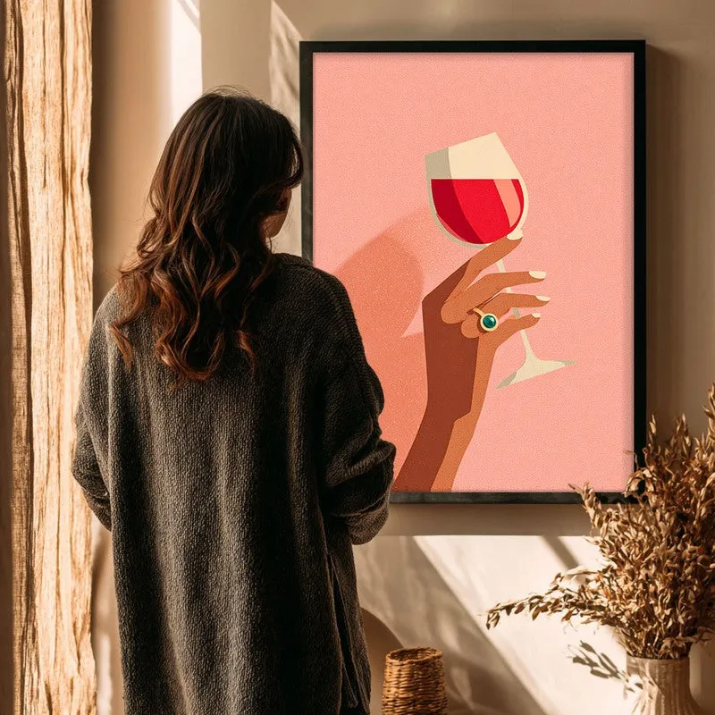 Silhouette Canvas Wall Painting - Black Frame media 4