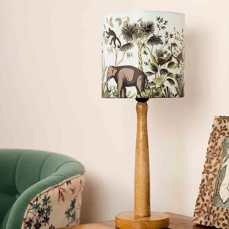 Sundarban Wooden Table Lamp - Multicolor media 3