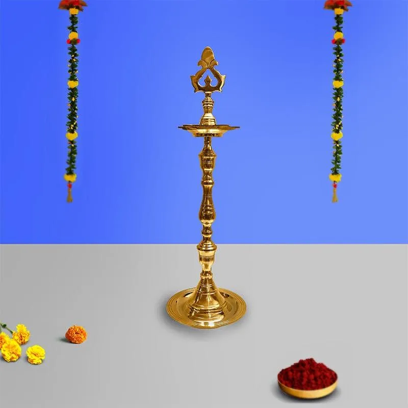 Vibha Brass Lamp - Small media 1