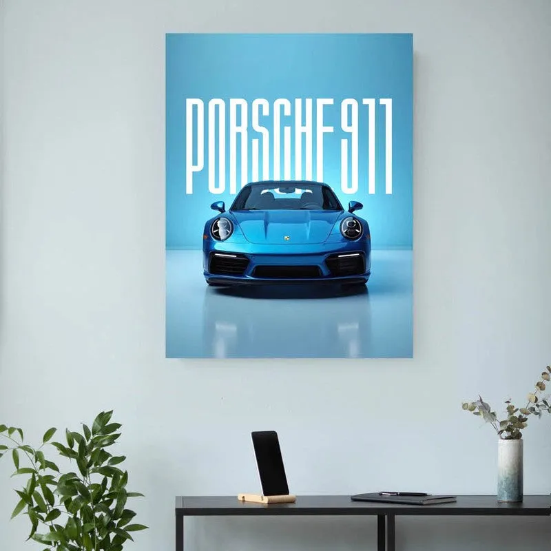 Porsche Passion Wall Poster - Blue media 3