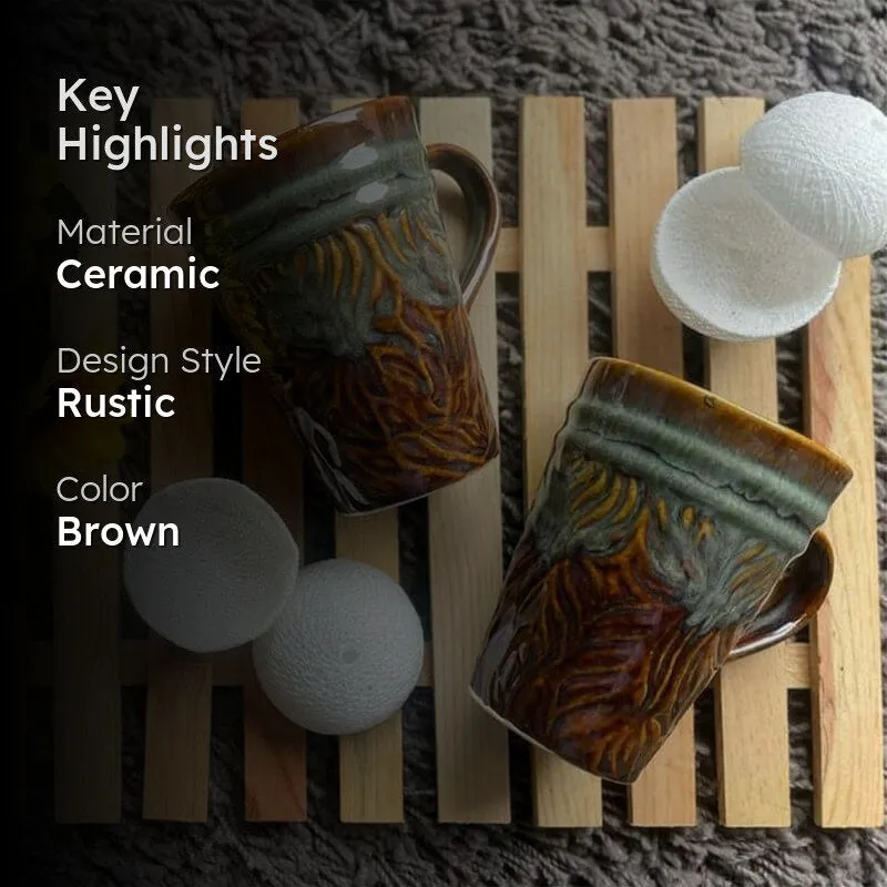 Kylos-Mug Ceramic Coffee Mug (300 mL Each) - Set of Two media 2