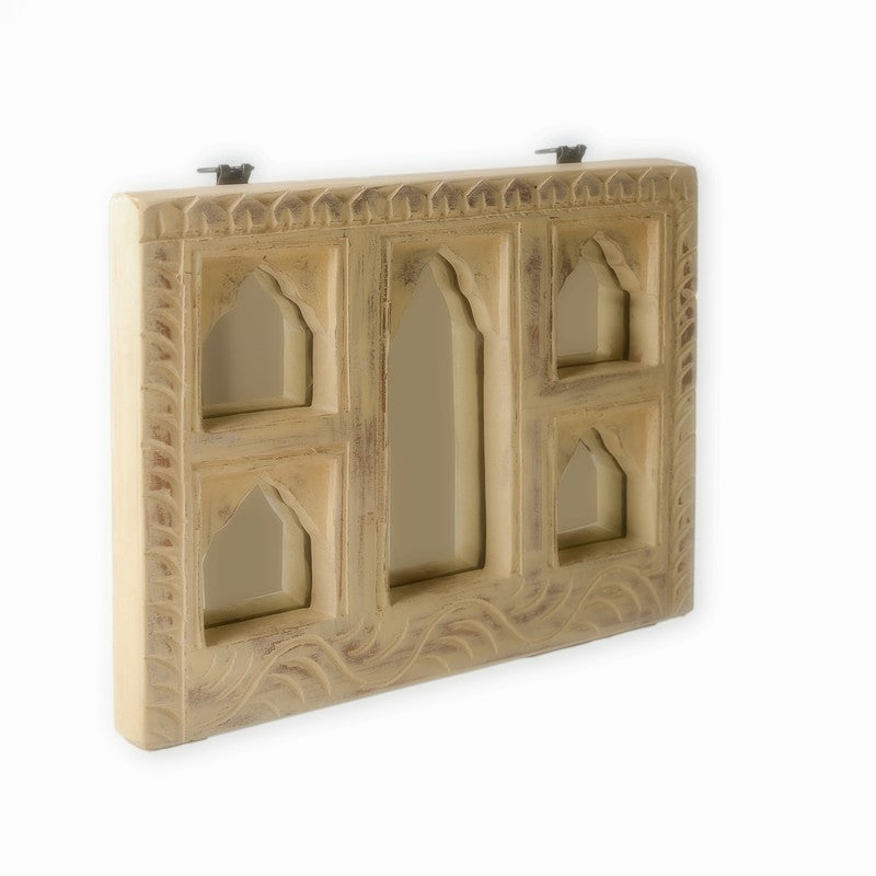 Kivra Solid Mango Wood Wall Mirror media 5