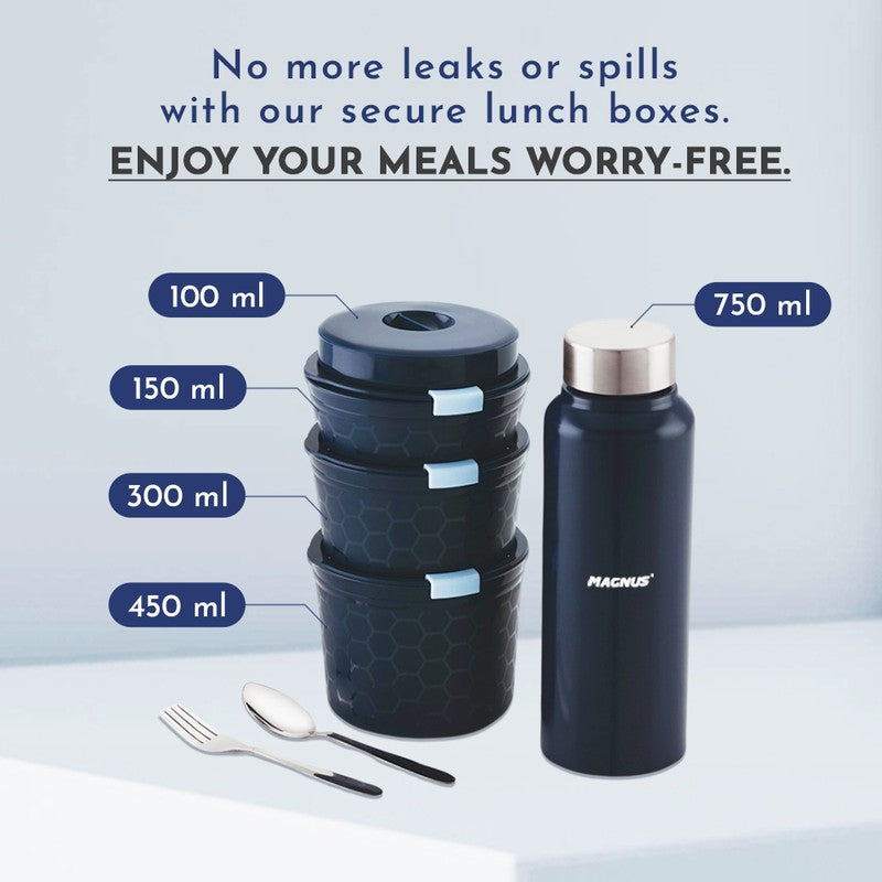Arvex Pro Lunch Box with Lunch Bag - Set of Five media 7