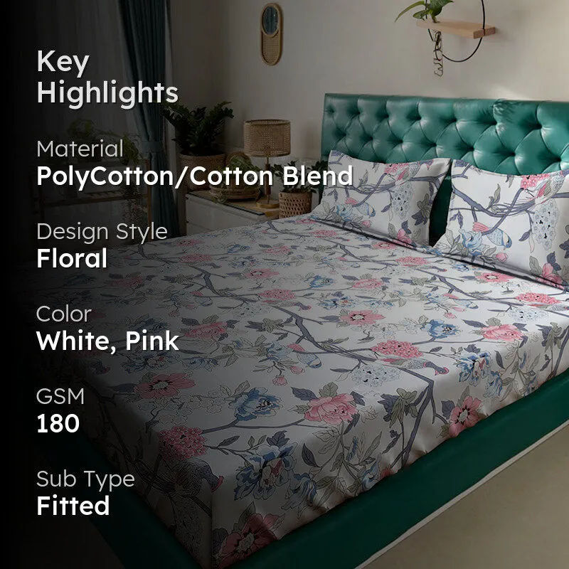 Freesia Fitted Bedsheet - 180 GSM media 2