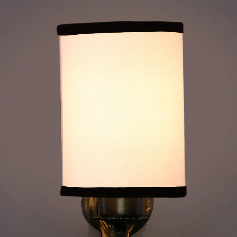 Love Gleam Atva Fabric & Metal Wall Lamp - White media 4