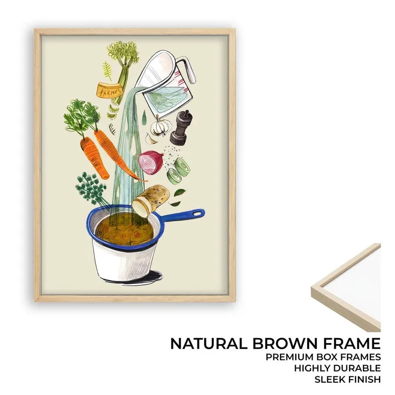 Artisan Appetite Archival Canvas Wall Art - Brown media 10