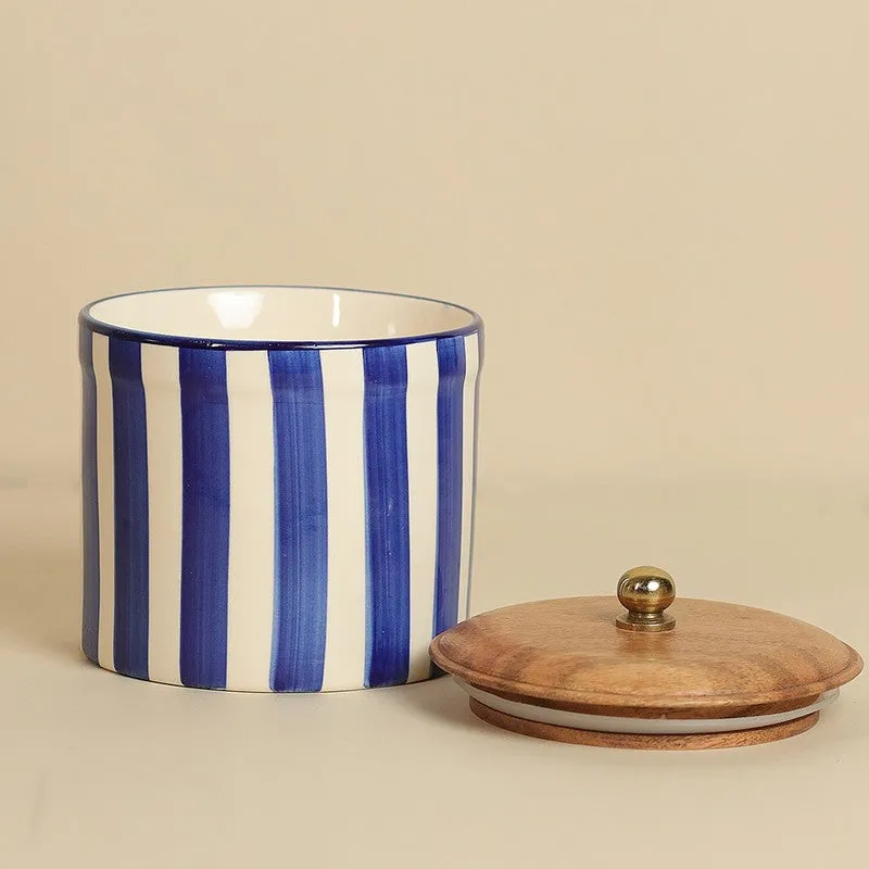 Strio Ceramic Jar (1000 mL Each) - Set Of Two media 4