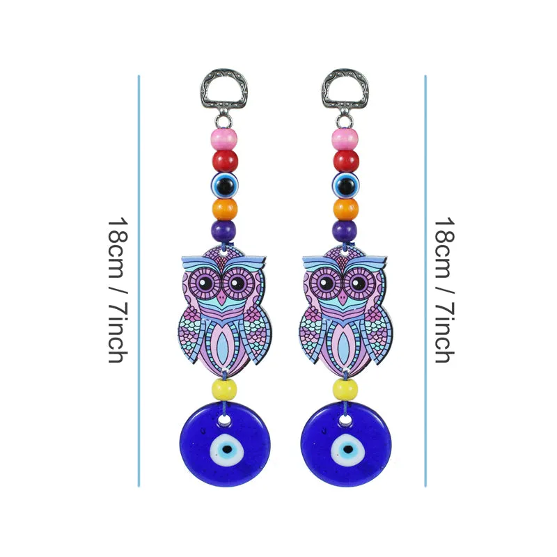 Boheme Owl Evil Eye Metal Wall Accent - Set Of Two media 6