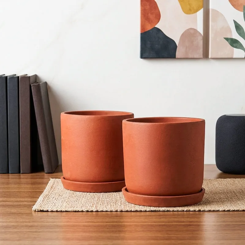 Lark Terracotta Planter - Set Of Two media 1