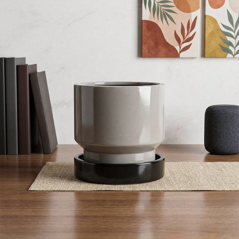 Ugaoo Pot-fection Ceramic Planter - Black