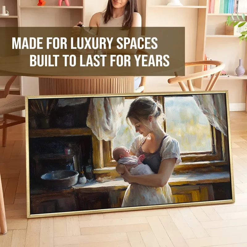 Cradle Canvas Wall Painting With Frame media 5