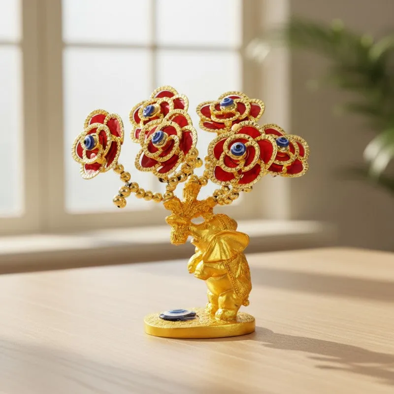 Sapphire Evil Eye Tree Resin Showpiece media 3