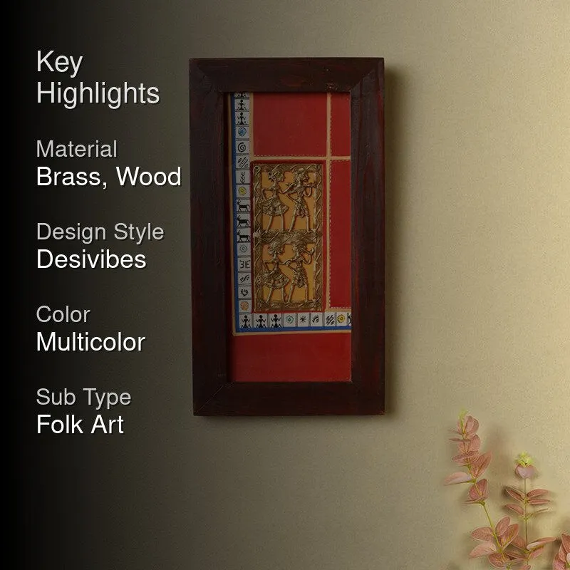 Paramparika Brass & Wood Wall Accent media 2