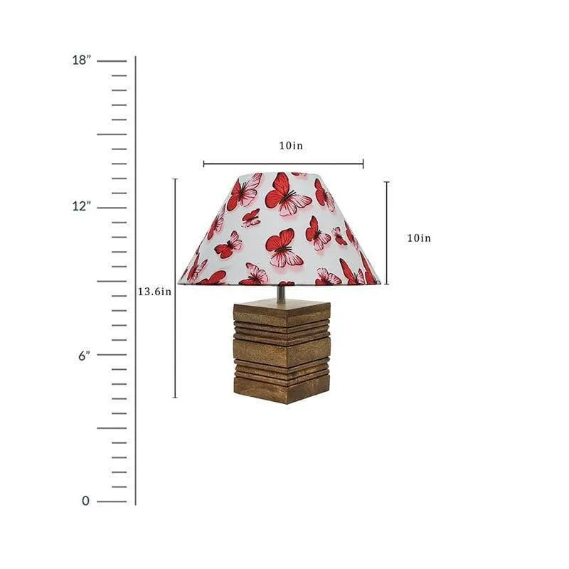 Butterfly Cube Fabric Table Lamp - Multicolor media 6