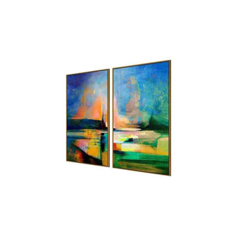 Abstract Landscape Wall Art - Set Of Two media 5