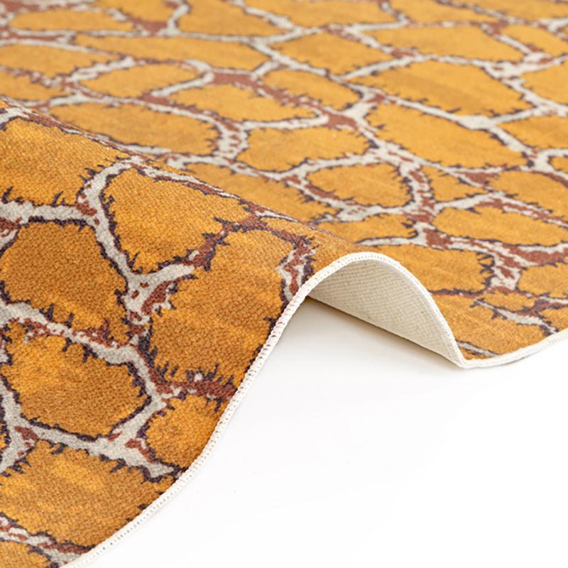 Ailin Abstract Polyester Anti-Skid Carpet - Yellow media 7