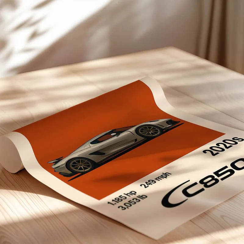 Koenigsegg CC850 Wall Poster media 5