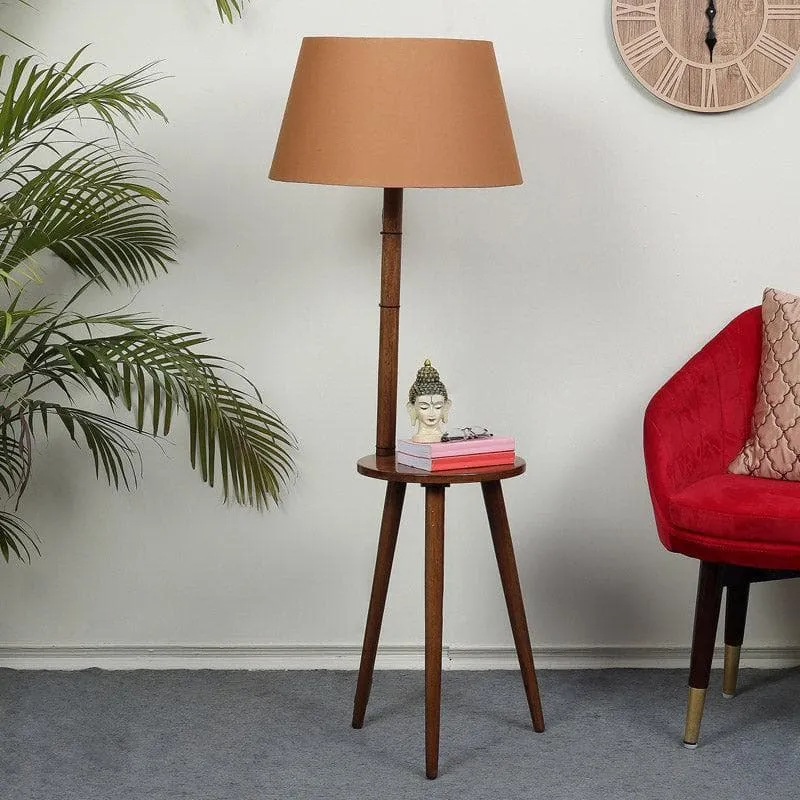Rosa Miosa Floor Lamp With Shelf - Rust media 3