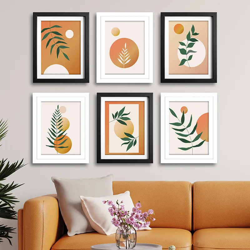 Modern Terra Wall Art With Frame - Set Of Six media 1