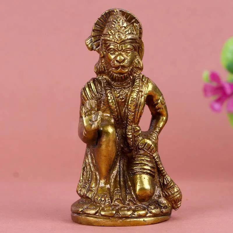 Brass Hanumanji Idol media 1