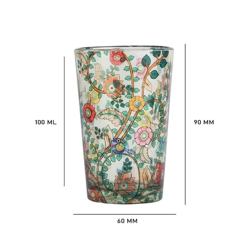 Madhubani Art Chai Glass - Set of Four media 5
