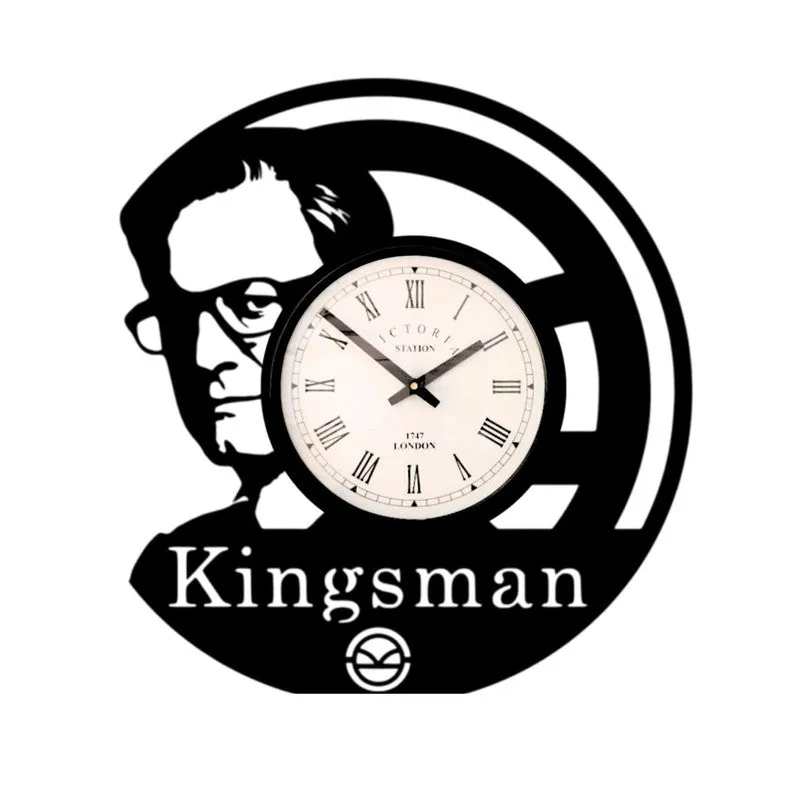 Kingsman Steel Analog Wall Clock - Black media 4