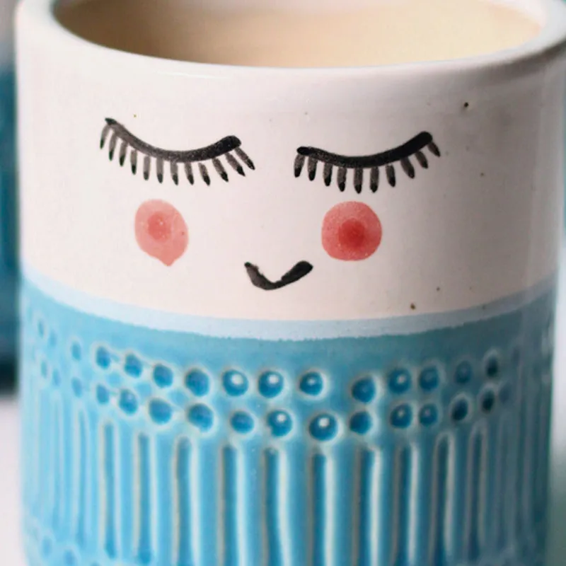 Plant Pal Ceramic Planter - Blue media 5