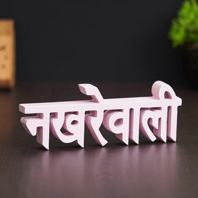 Nakhrewali Typography Showpiece