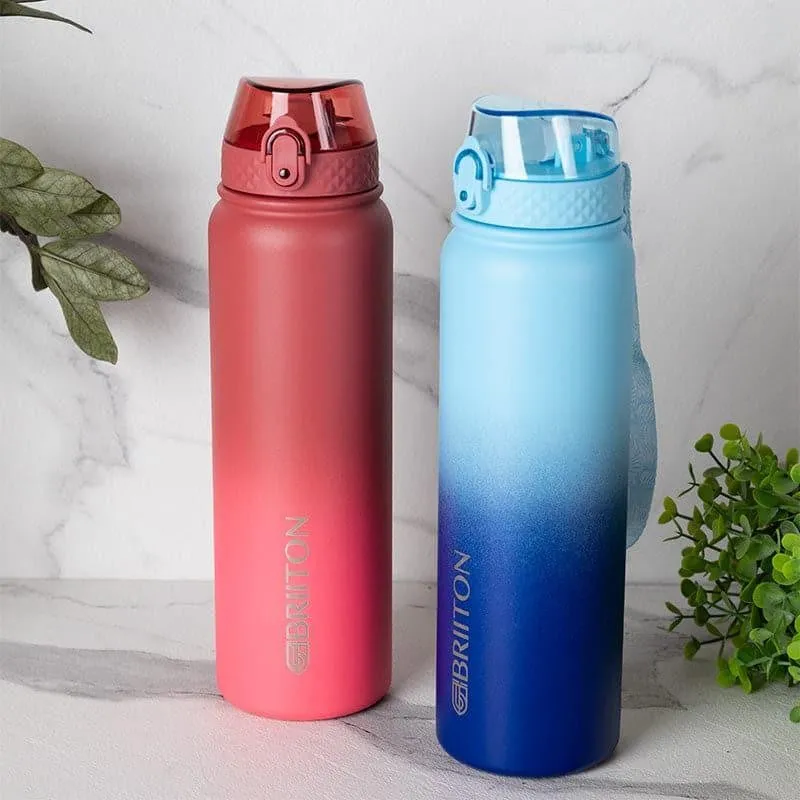 Hydrona Hot & Cold Thermos Water Bottle (Blue & Red, 1000 mL Each) - Set Of Two media 1