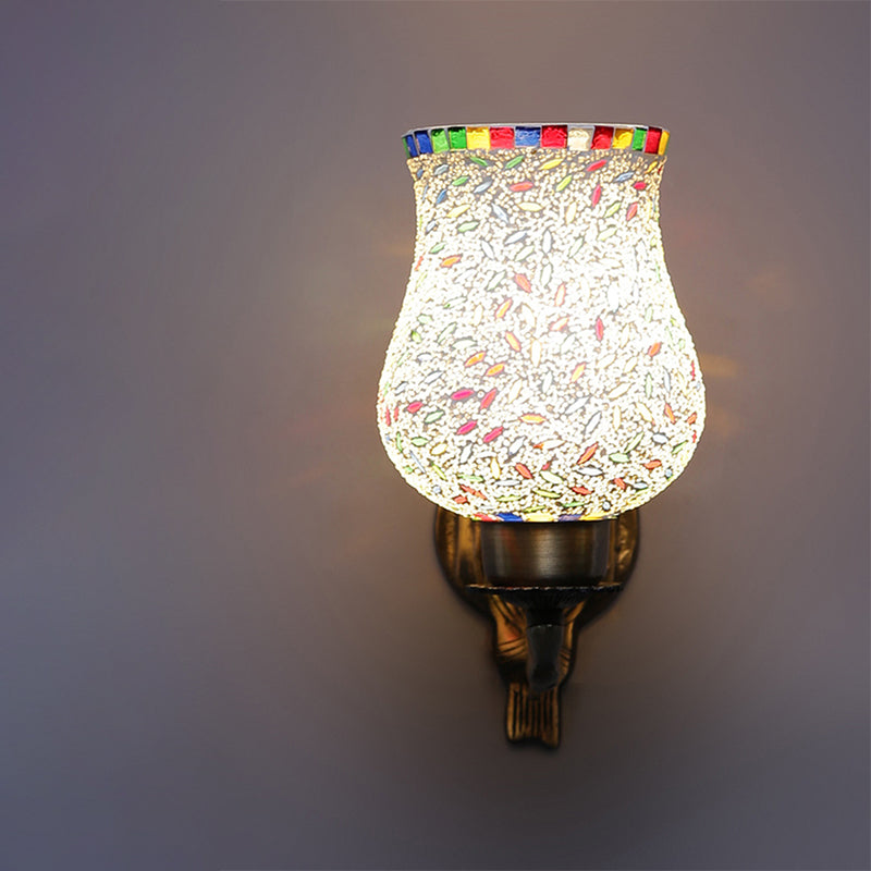 Aesta Love Gleam Mosaic Glass & Metal Wall Lamp