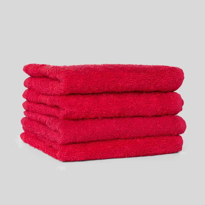 Bodil Face Towel (Red) - Set Of Four media 4