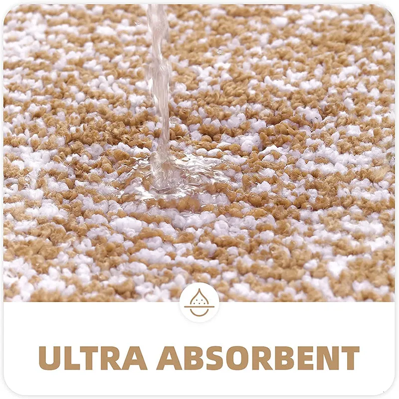 Luxe Anti Skid Bath Mat (Beige) - Set Of Four media 6