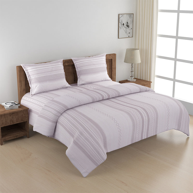 Swayam Twila Striped Bedding Set - Purple media 6