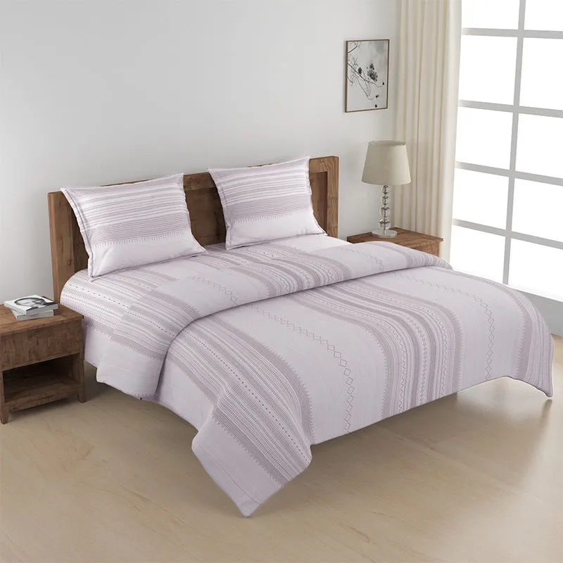 Swayam Twila Striped Bedding Set - Purple media 6