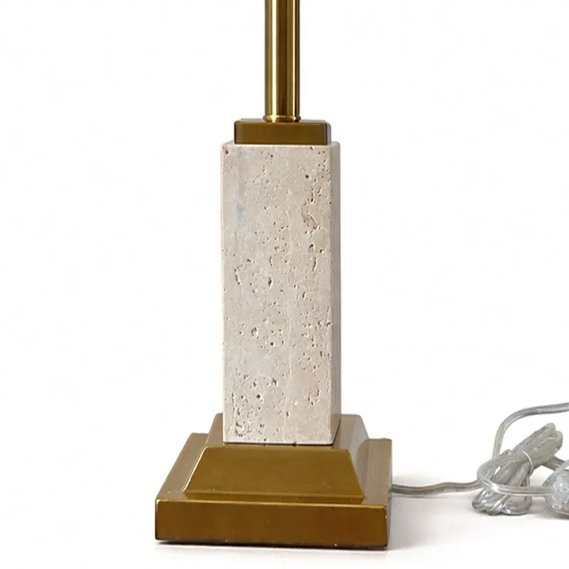 AarviDecor Belmont Designer Metal Table Lamp - White media 5